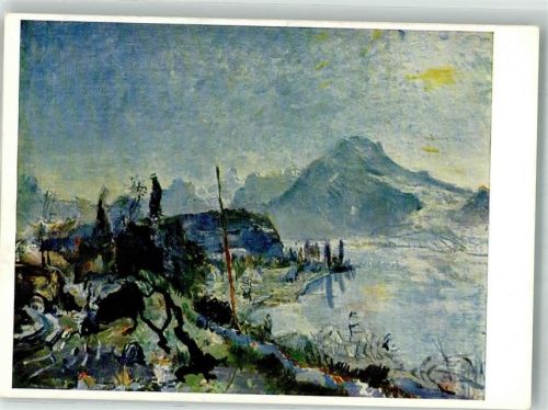 Annecy sign. Kokoschka, Oskar Künstler der WW Annecy 1927 Rascher`s Künstlerpostkarten Nr. 110