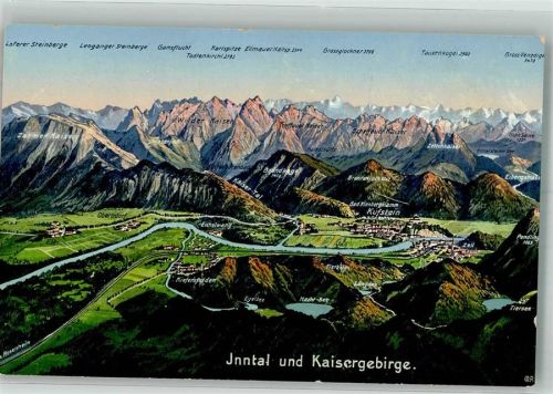 Kufstein Vogelschau Inntal Kaisergebirge