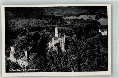Lichtenstein 1942 Fliegeraufnahme vom Schloss Lichtenstein