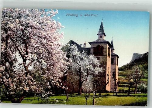 Bozen 1911 Frühling in Süd-Tirol Ort handschriftlich