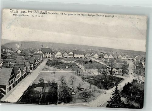 Freudenstadt 1910 Marktplatz