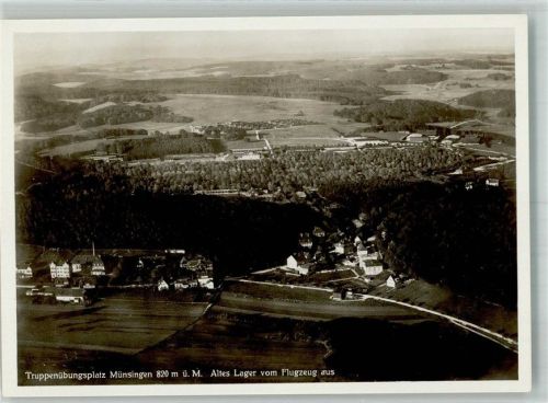 Münsingen Fliegeraufnahme Truppenübungsplatz Altes Lager