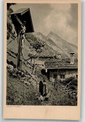 Gerstruben 1929 Flurkreuz Marterl mit Höfats Fotograf Hans Hipp Hüttenstempel