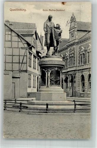 Quedlinburg 1913 Guts Muths-Denkmal Verlag Lederbogen