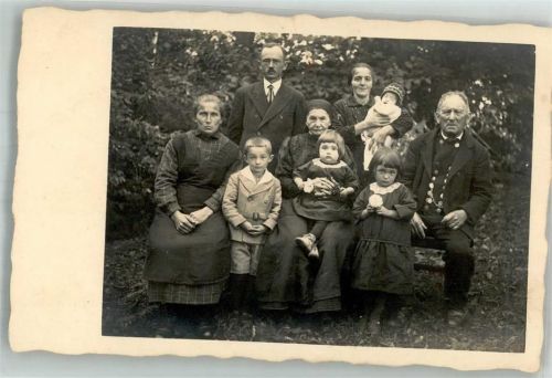 Premsthal 1929 Portrait der Familie Grottenthaler