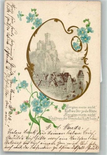 1903 Vergissmeinnicht Jugendstil