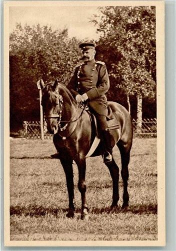 Portrait des damaligen Obersten in Uniform zu Pferde 1894 Verlag Wirth & Co.