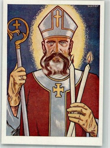 sign. Scharf W. St. Blasius Patron d. Weber