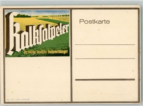 Kalksalpeter Der billige deutsche Salpeterdünger