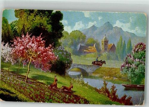 Landschaft im Frühling Werbung Fa. Stukenbrok Einbeck Peluba Nr. 268