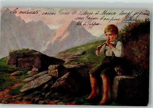sign. Schmid-Breitenbach Des Hirtenknaben Morgenlied Marke J.S.C. 6018