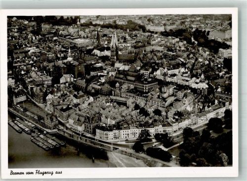 Bremen Fliegeraufnahme Freigeg. d. R.L.M.
