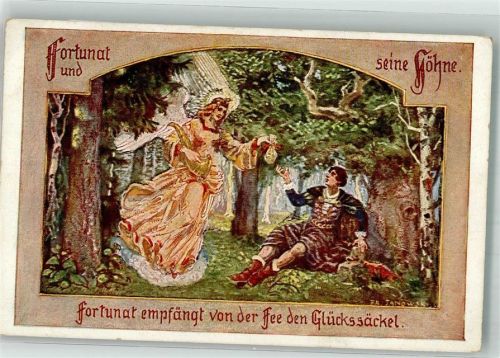 sign. Janowski Fa. Die deutschen Volksbücher Nr.203 Fortunat u.seine Söhne