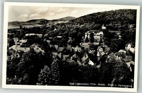 Bad Liebenstein 1938 Panorama des Ortes mit Kurhaus-Hotel Kaiserhof