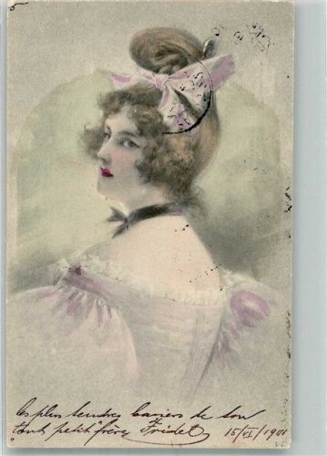 Paris 1901 Haarmode Frau