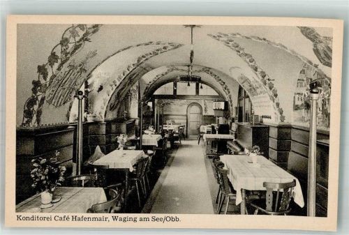 Waging Konditorei Cafe Hafenmair Gastraum Blumen Gewölbe