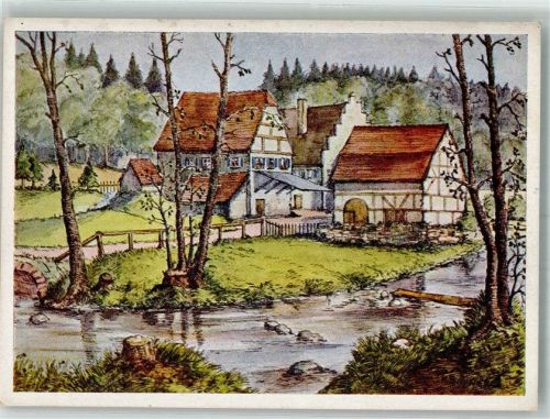 Obere Mühle Alte Mühle im Siebenmühlental sign. Schwend