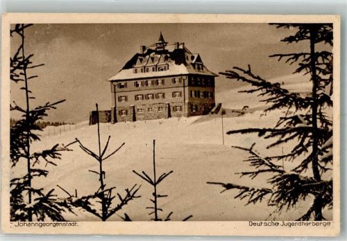 Johanngeorgenstadt 1927 Pension Deutsche Jugendherberge Winter