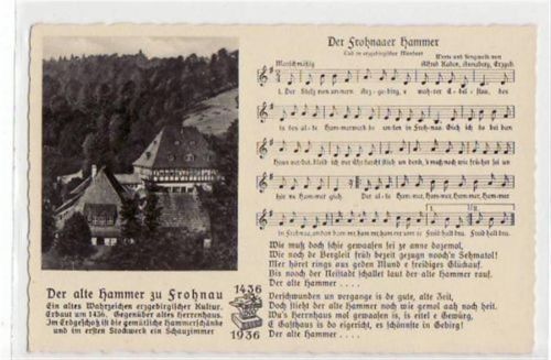 Frohnau Frohnau, Liederkarte mit Blick auf den Frohnauer Hammer ungelaufen Gute Erhaltung.