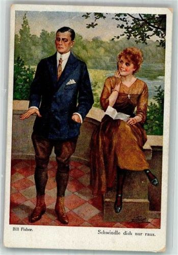 1920 Junge Frau misstraut ihrem Mann Poesie / Liebe NPG Nr. 399