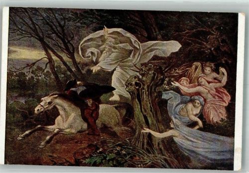 München Der Erlkönig Mythologie Schackgalerie Ackermann's Kunstverlag Nr. 2175
