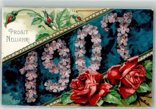 1907 Neujahr Rosen