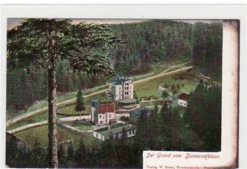 Naupoldsmühle im Mühltal gelaufen von 1923, eine Marke wurde entfernt kleiner Knick oben links, sonst gut erhalten.