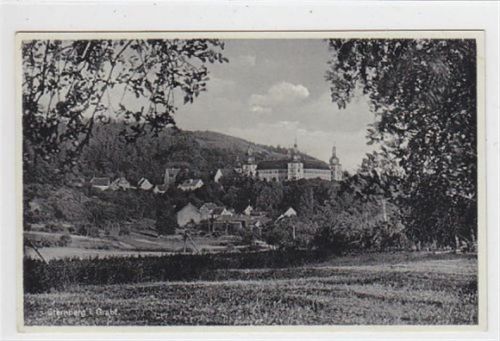 Sternberg im Grabfeld gelaufen 1942. Leichter Stempeldurchdruck kleiner Knick an der rechten oberen Ecke , sonst gut erhalten