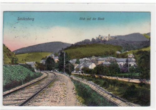 Leutenberg Leutenberg i. Thür. mit Blick auf die Stadt und Burg ungelaufen 1924. Leichte Stempelspuren, sonst gut erhalten.