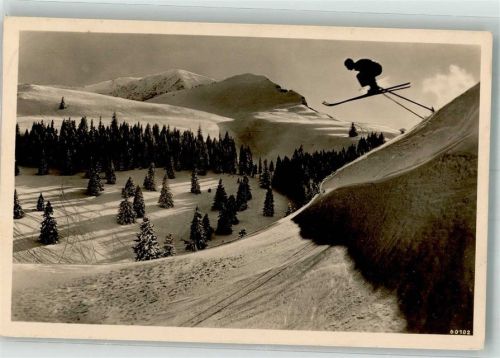 Wächtensprung Skifahrer Abfahrt