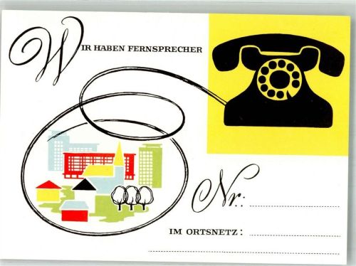 Umzugsanzeige Wir haben Fernsprecher