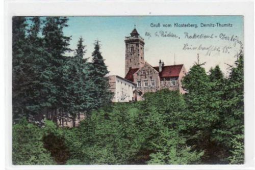 Demitz - Thumitz mit Klosterberg gelaufen, Marke entfernt kleiner Knick oben rechts, leicht stockfleckig, sonst gut erhalten.