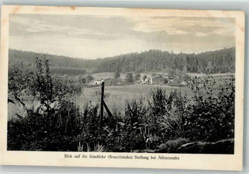 Angomont ^9^6 Allencombe WK I französiche Stellung