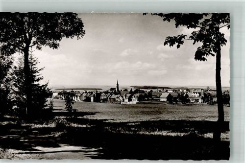 Bad Dürrheim Panorama des Ortes mit Kirche St. Johann