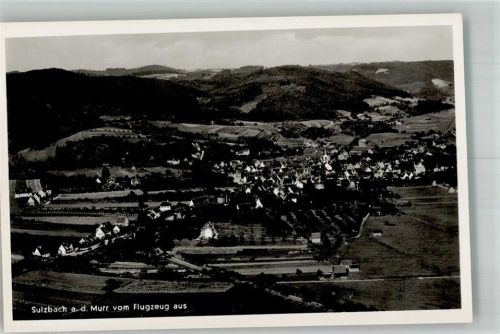 Sulzbach Fliegeraufnahme des Ortes mit der Ulrichskirche