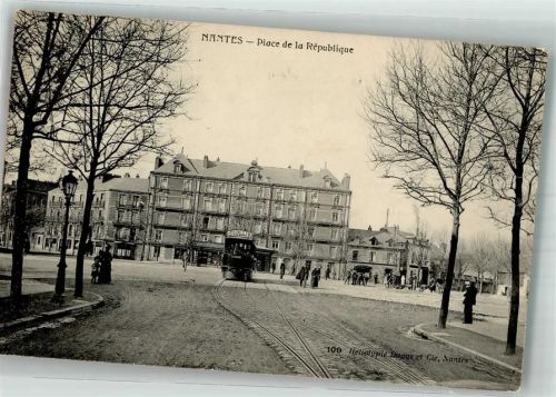 Nantes 1907 Straßenbahn Place de la République