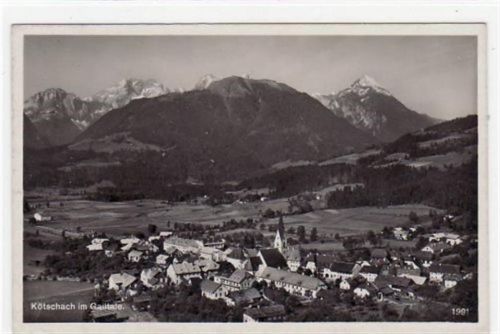 Kötschach mit Gesamtansicht gelaufen von 1932. Gute Erhaltung.