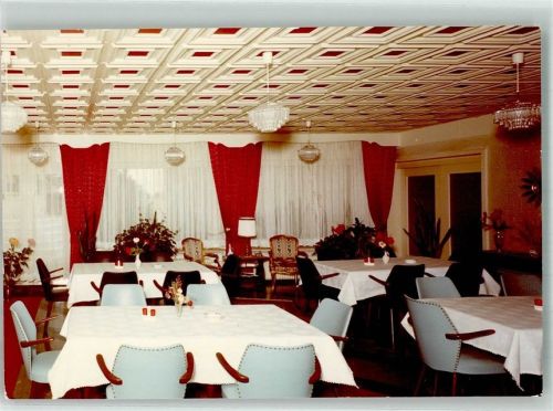 Fussingen Gasthaus Haus Schönblick Gaststube Foto Original aus Archiv eines Ansichtskartenverlags Ort handschriftlich