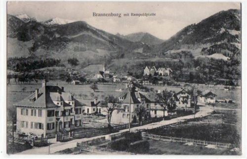 Brannenburg mit Rampoldplatte. Feldpost, mit Stempel von 1917. Gute Erhaltung.