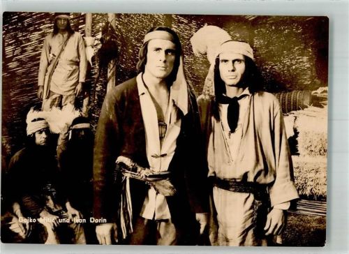 Portrait von Gojko Mitic und Ivan Dorin im Film Osceola Fotograf Hertelt Progress Nr. 90/71