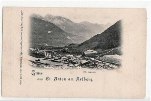 St. Anton am Arlberg. ungelaufen frühe Karte, da Anschriftseite noch ungeteilt. Leicht stockfleckig, sonst gut erhalten