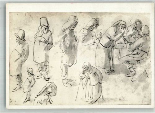 sign. A. Brouwer Figurenstudien