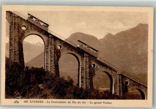 Lourdes Pic du Jer Standseilbahn Großes Viadukt