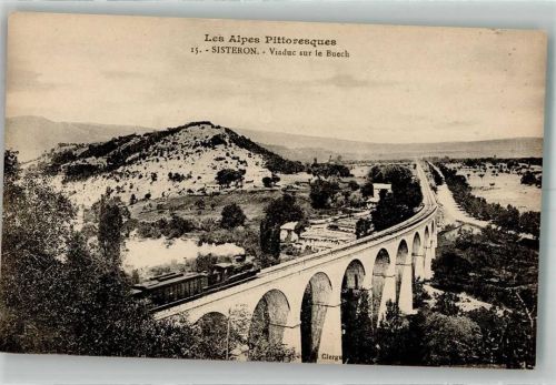 Sisteron Eisenbahn Viadukt sur le Buech
