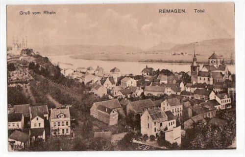 Remagen Remagen am Rhein und DachdEcke rn ungelaufen Ecken mit Albumabdrücken, sonst gut erhalten