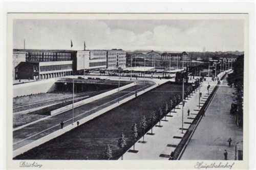 Duisburg Duisburg mit Blick auf den Hauptbahnhof ungelaufen Gute Erhaltung.