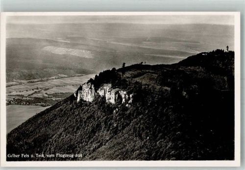 Kirchheim Fliegeraufnahme Burg Teck Gelber Fels