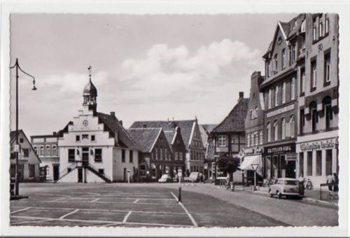 Lingen mit Rathaus am Marktplatz ungelaufen Top Erhaltung.