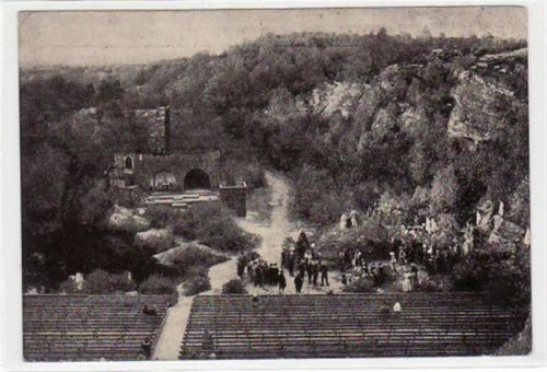 Bentheim mit Freilichtbühne, " Die Rabensteinerin " 19. August 1928 ungelaufen Leicht bügig, leicht fleckig, leichte Abschürfungen, sonst gut erhalten