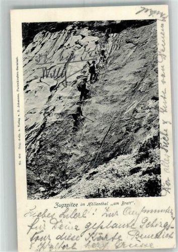 Zugspitze Adelskorrespondenz im Höllental am Brett